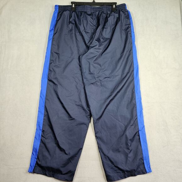 VTG Starter Track Pants Mens XL Blue Baggy Wide Leg Lined Skater Y2K Zip Ankle - Picture 8 of 15